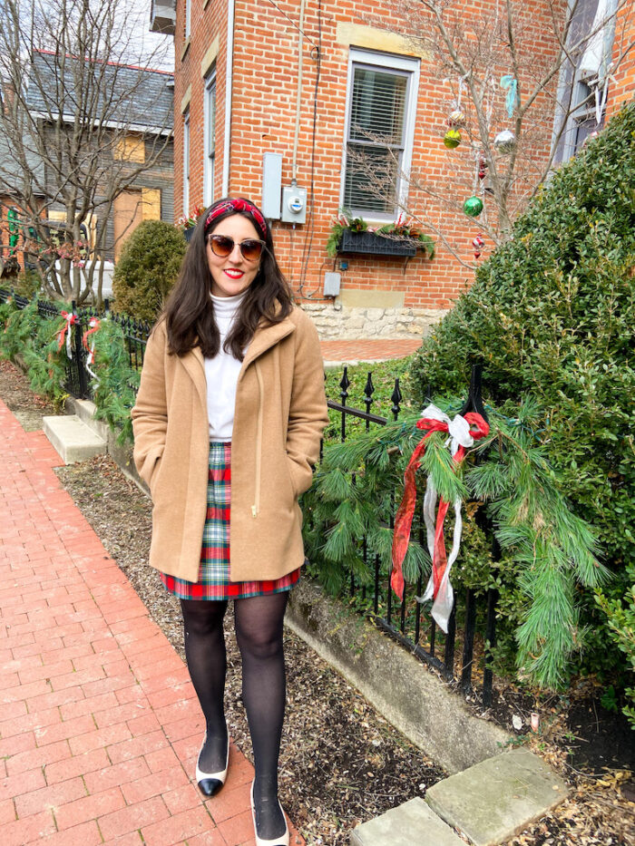 a holiday staple: red and green tartan